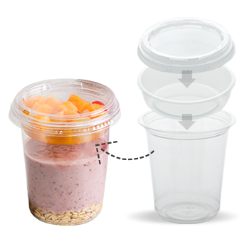 BPA Free Plastic Food Storage Jars 480ml 16oz Non Toxic Recyclable